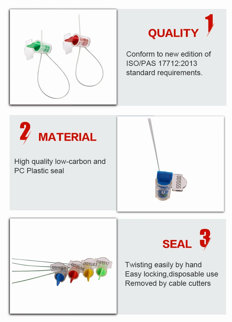 High Security Utility Smart Twister Seal, Low Price Gas Meter Electric Power Meter Wire Seals, Security Meter Seals